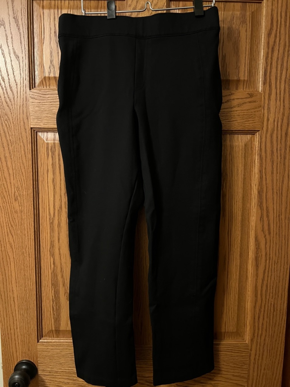 SPANX Black Slim Straight Pants size L